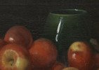 Still Life with Apples and Green Vase by Adam Lehr