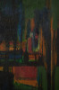 Abstract in Green and Black by Leonard Lieb