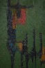 Abstract in Green and Black by Leonard Lieb