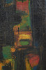 Abstract in Green and Black by Leonard Lieb
