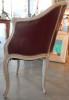 A Louis XVth Style Leather Bergere Chair