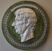 Majolica Roundel Portrait of a Roman Emperor