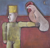 Man with Chicken in Hand, c. 1981 - SOLD by Mary Spain