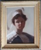 Lady in Lace Wearing a Delicate Gossamer-trimmed Hat, Paris by Minerva Chapman