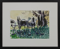 Horses in Field with Carriage Wheels by Joseph Benjamin O’Sickey