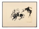 Horses, ink drawing by Joseph Benjamin O’Sickey