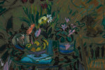Interior Still Life with Chair & Flowers by Joseph Benjamin O’Sickey
