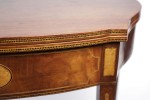 Pair of American 18th Century Matching Inlaid Hepplewhite Style Game Tables