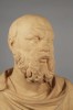 Pair of Terracotta Busts of Diogenes and Socrates by 20th Century Italian School