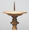 A Pair of Venetian Baroque Carved and Gilded Pricket Sticks