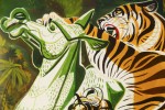 Tiger and Green Horse by Paul Bough Travis