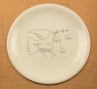 A Picasso Ceramic Charger for Salins-Woman and Dove