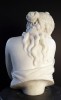 A Carved Marble Bust of a Demure Young Girl