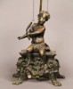 A French Bronze Figure of a Putto, Fitted as a Table Lamp, 19thc.
