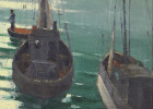 Boats, San Pedro Harbor by Paul Starrett Sample
