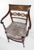 Very Fine Set of Eight American Sheraton Tiger Maple Fancy Chairs, Early 19th Century