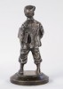 Figurative Silvered Bronze Sculpture: 