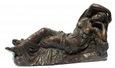 The Sleeping Ariadne, 18th century bronze after the antique
