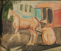 Horse and Covered Cart by William Sommer