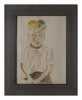 Seated Boy in White Shirt by William Sommer