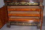 A Rosewood and Brass Inlaid Spanish Isabelino Cabinet