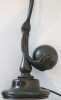 Tiffany Studios Bronze Counterbalance Desk Lamp with Damascene Shade by Tiffany Studios