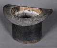 Cast Iron Spittoon/Planter in the form of a Top Hat 