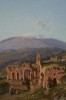 View of Mt. Etna From the Ruins of the Theatre at Taormina by Alessandro La Volpe