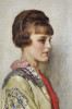 Portrait of a Woman in a Silk Kimono by W. Smithson Broadhead