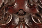 A French or Italian Carved Walnut Transom or Over Door Carving, 19thc.