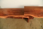 A Free Form Walnut Table, Modern, In the style of George Nakashima by 20th Century American School