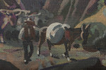 Oxen and Mule Drawn Wagon on the Trail by Frank Nelson Wilcox