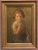 Boy Eating an Apple by William Sommer