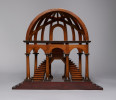 Authentic Models Demi Dome Architectural Model Wooden Staircase